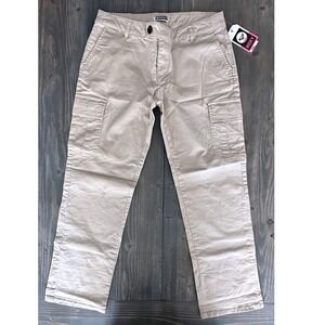 Roxy Tan Cargo‎ Side Pocket Cargo Pants Stretch Womens Size 7 NWT